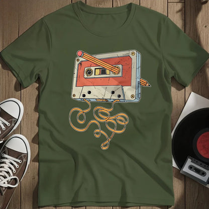 Oldskool Skills T-Shirt - Military Green