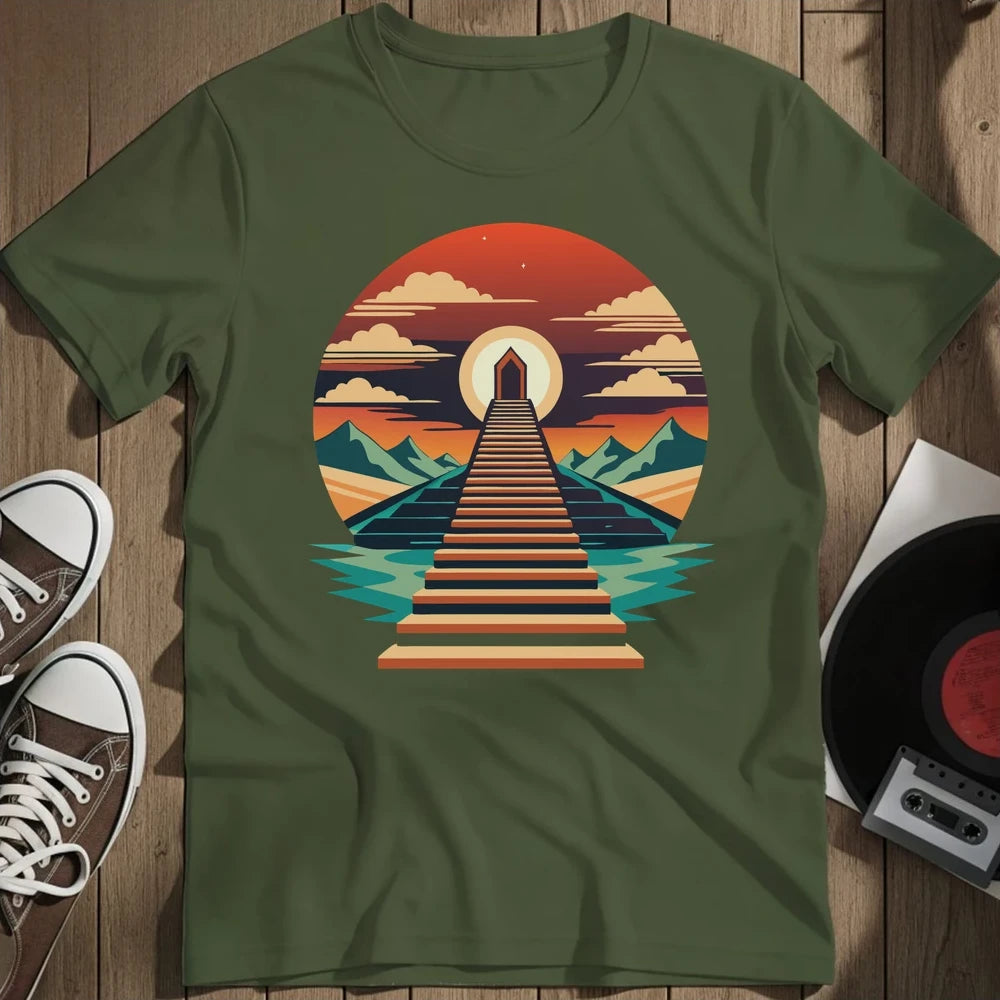 A Stairway To Heaven T-Shirt - Military Green