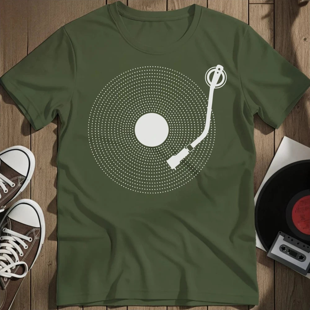 Vinyl Dots T-Shirt - Military Green