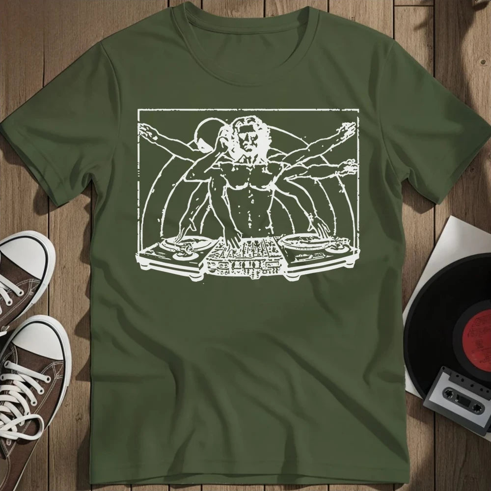 Davinci Dj T-Shirt - Military Green