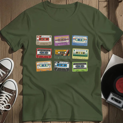 9 Times Oldskool T-Shirt - Military Green