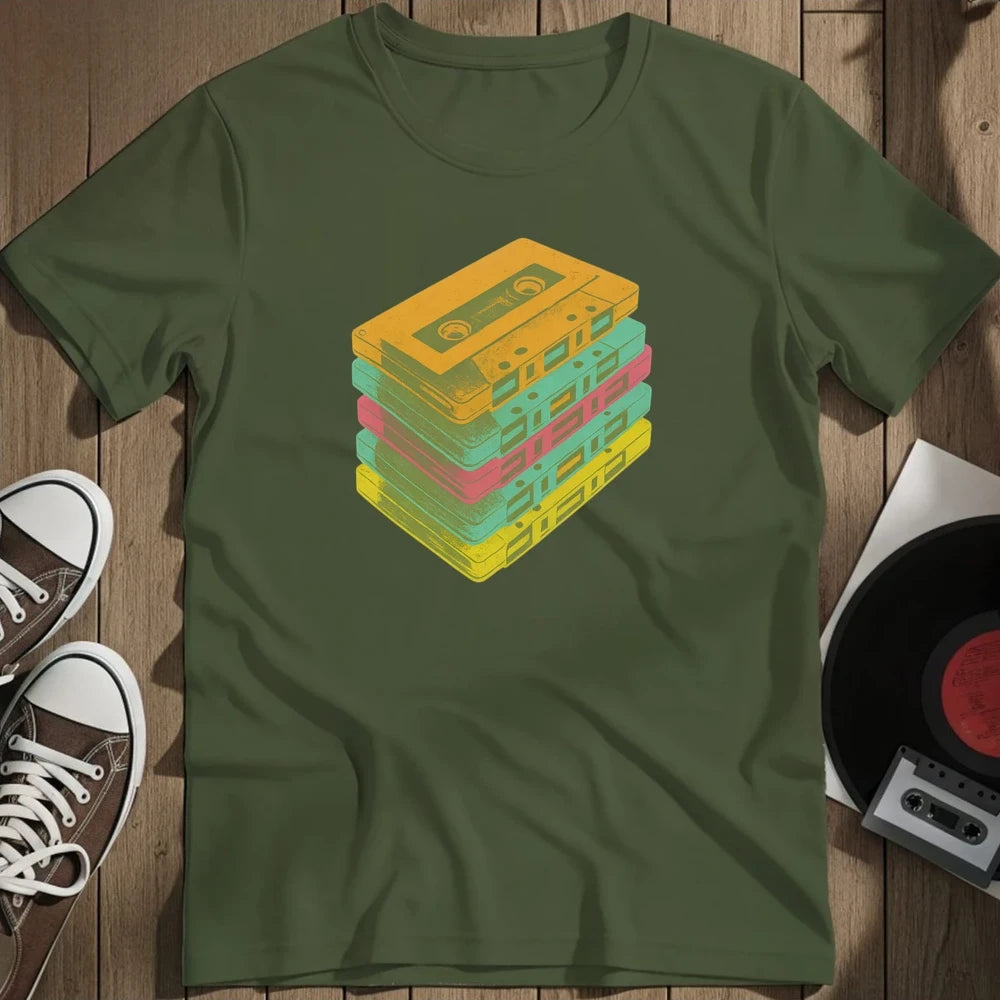 Casettes T-Shirt - Military Green