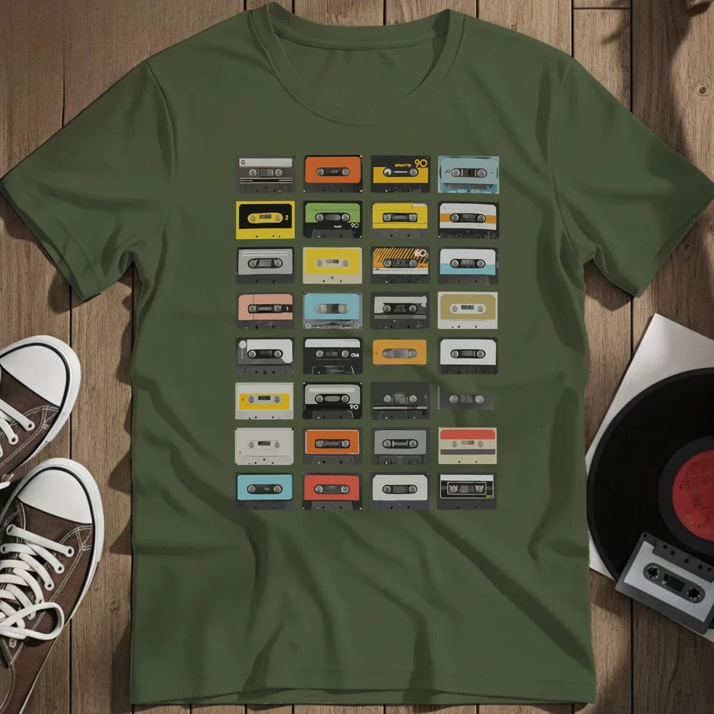 Casettes T-Shirt - Military Green
