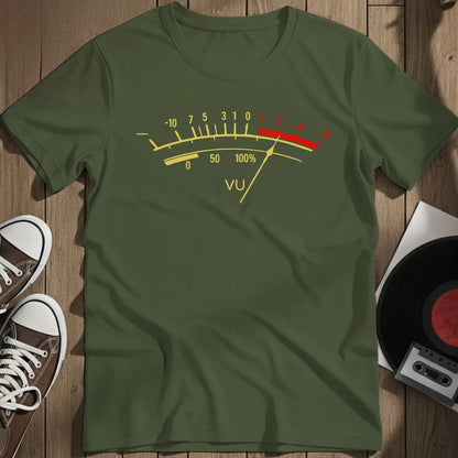 Vu Meter T-Shirt - Military Green