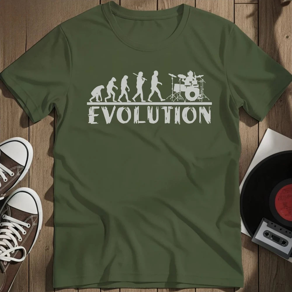 Drummer Evolution T-Shirt - Military Green