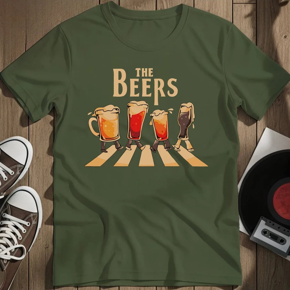 The Beers T-Shirt - Military Green