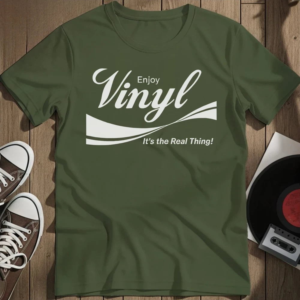 Vinyl Coke T-Shirt - Military Green