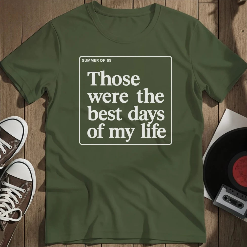 Summer Of 69 T-Shirt - Military Green