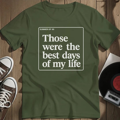 Summer Of 69 T-Shirt - Military Green