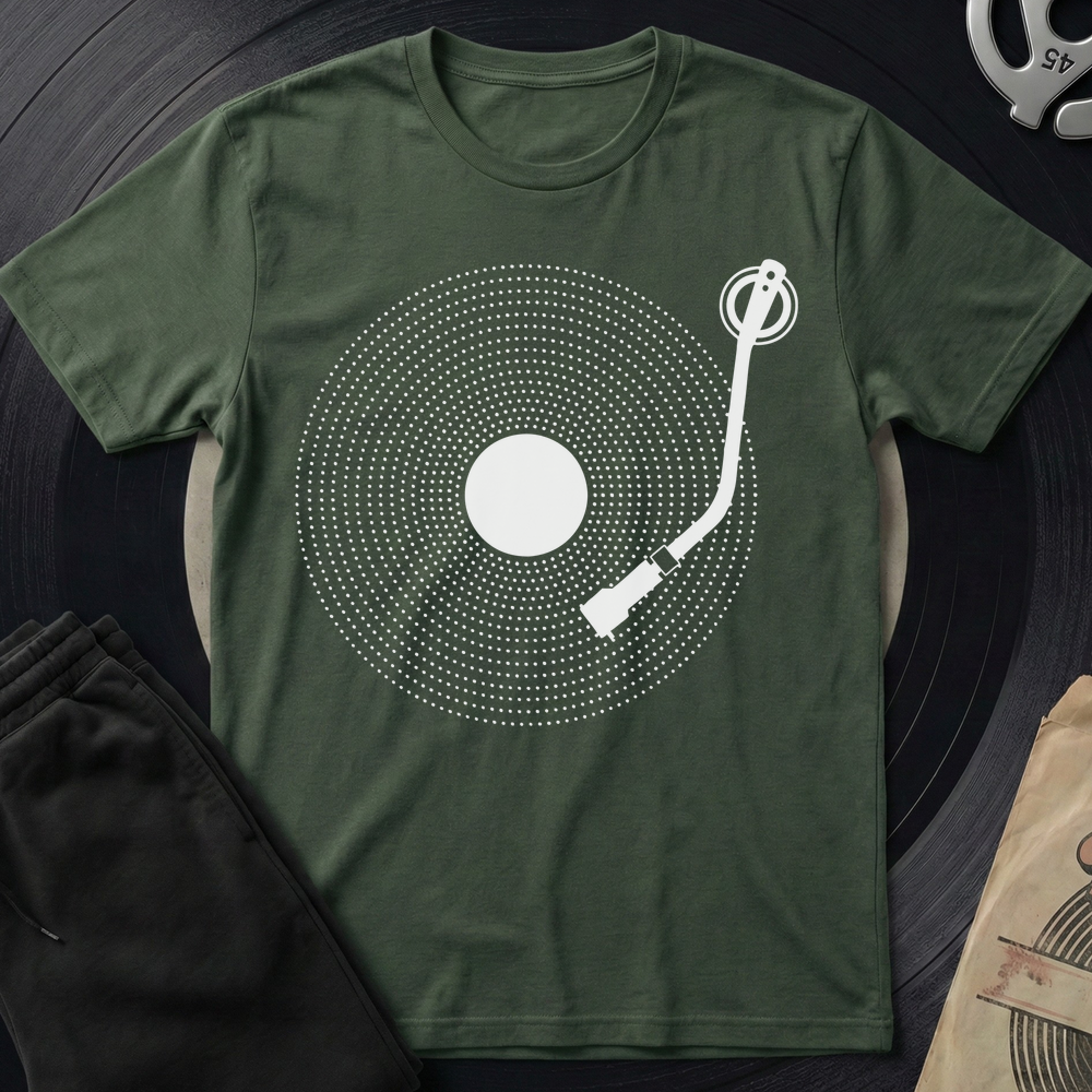 Vinyl Dots T-Shirt - Military Green