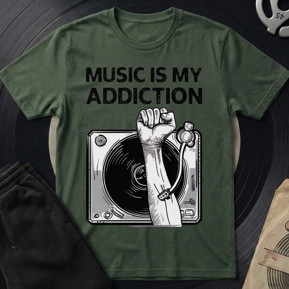 Addiction T-Shirt - Military Green