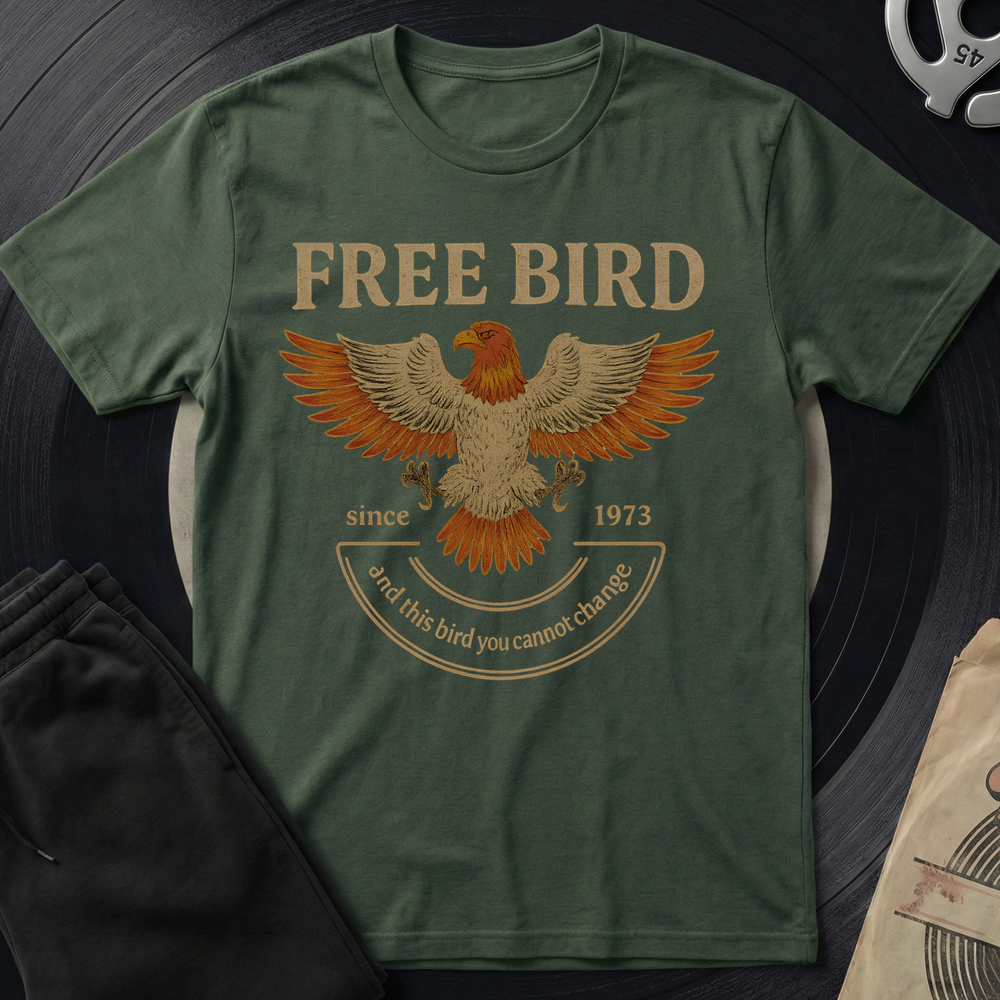 Free Bird T-Shirt - Military Green
