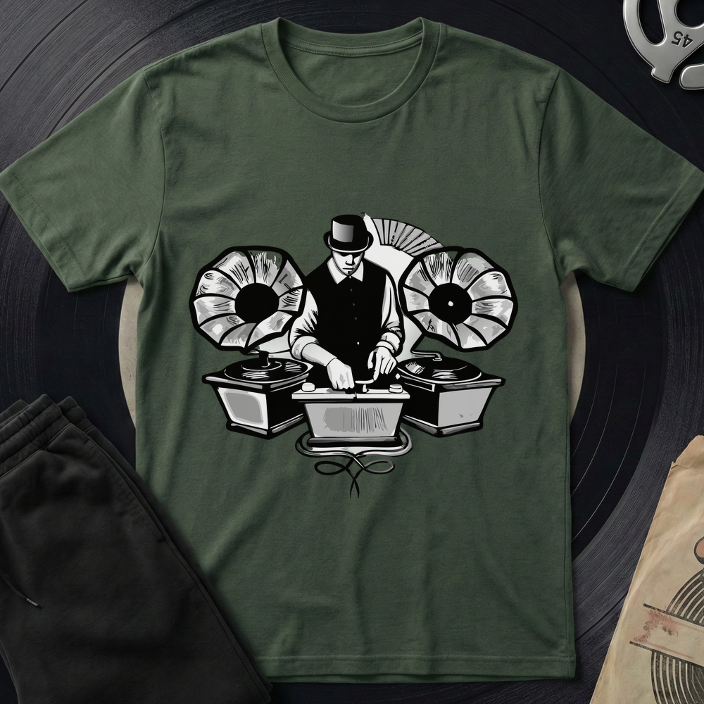 Classic Dj T-Shirt - Military Green