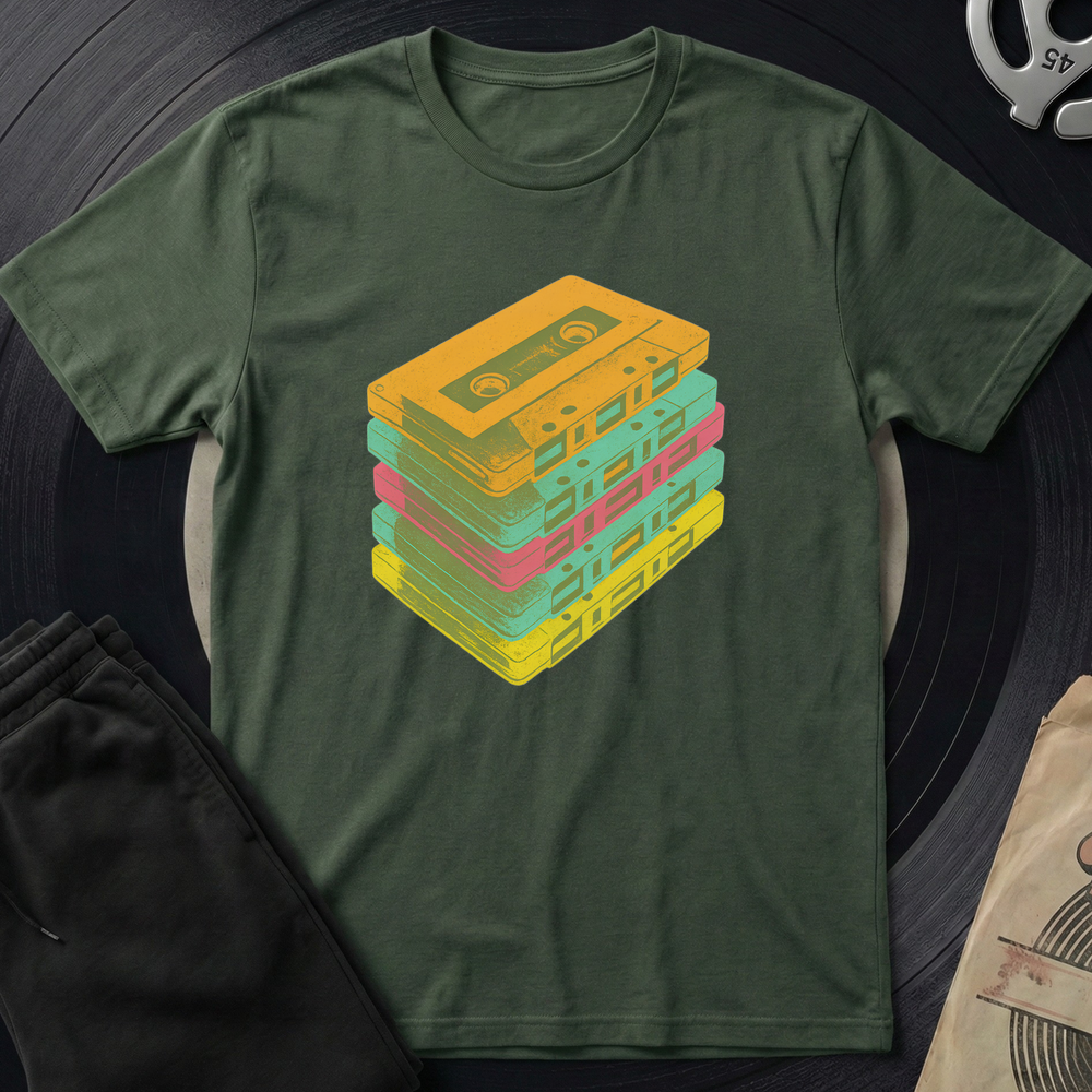 Casettes T Shirt - Military Green