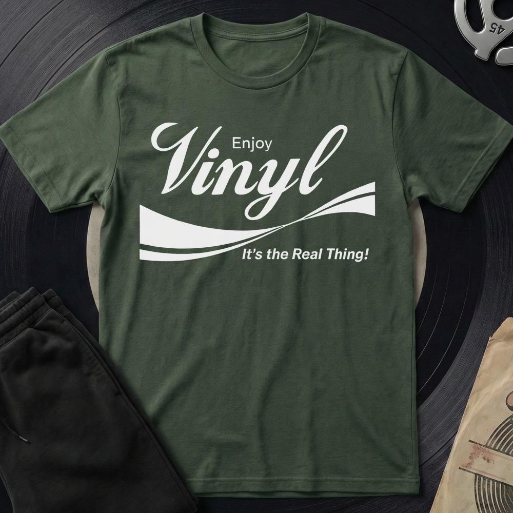 Vinyl Coke T-Shirt - Military Green