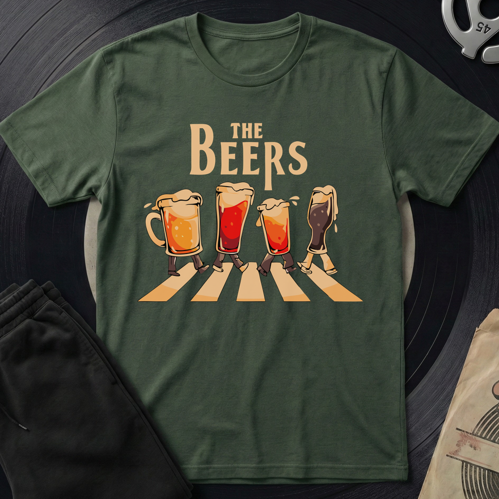 The Beers T-Shirt - Military Green