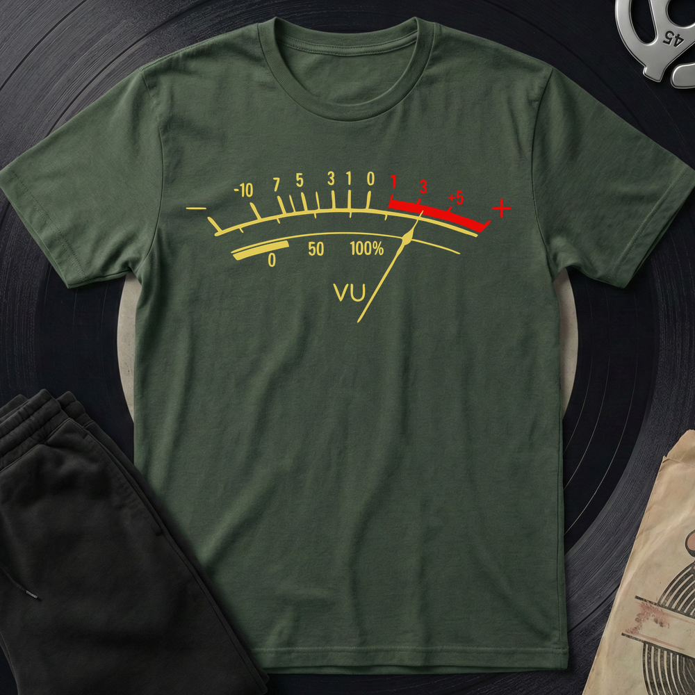 Vu Meter T-Shirt - Military Green