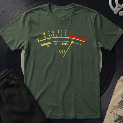 Vu Meter T-Shirt - Military Green