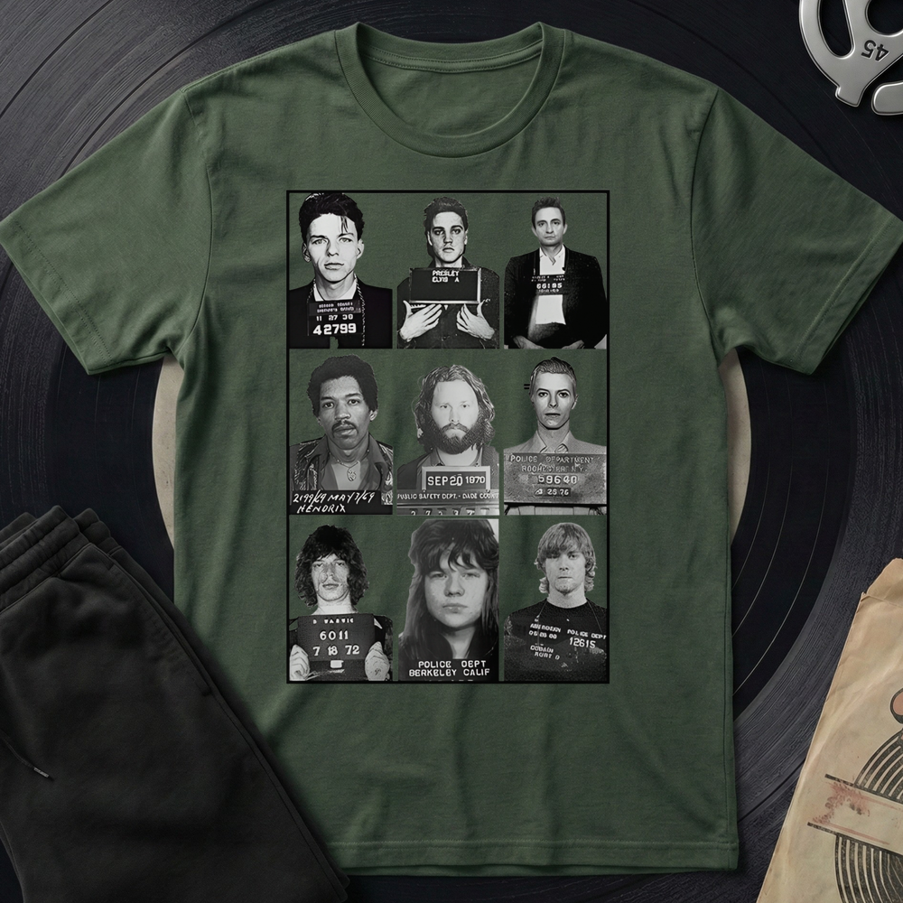 Famous Mugshot T-Shirt - Military Green