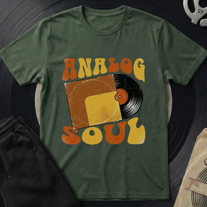 Analog Vinyl Soul T-Shirt - Military Green