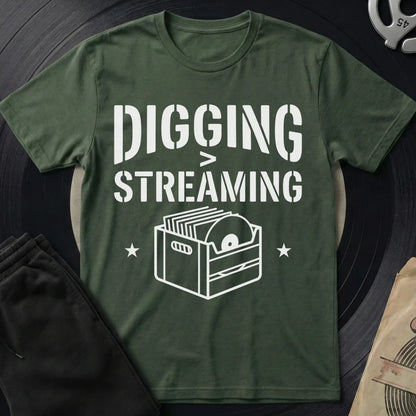Digging Stream T-Shirt - Military Green