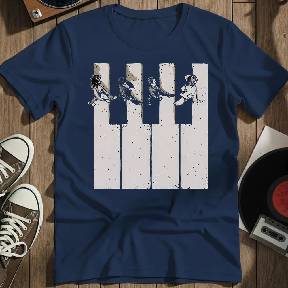 Piano T-Shirt - Navy
