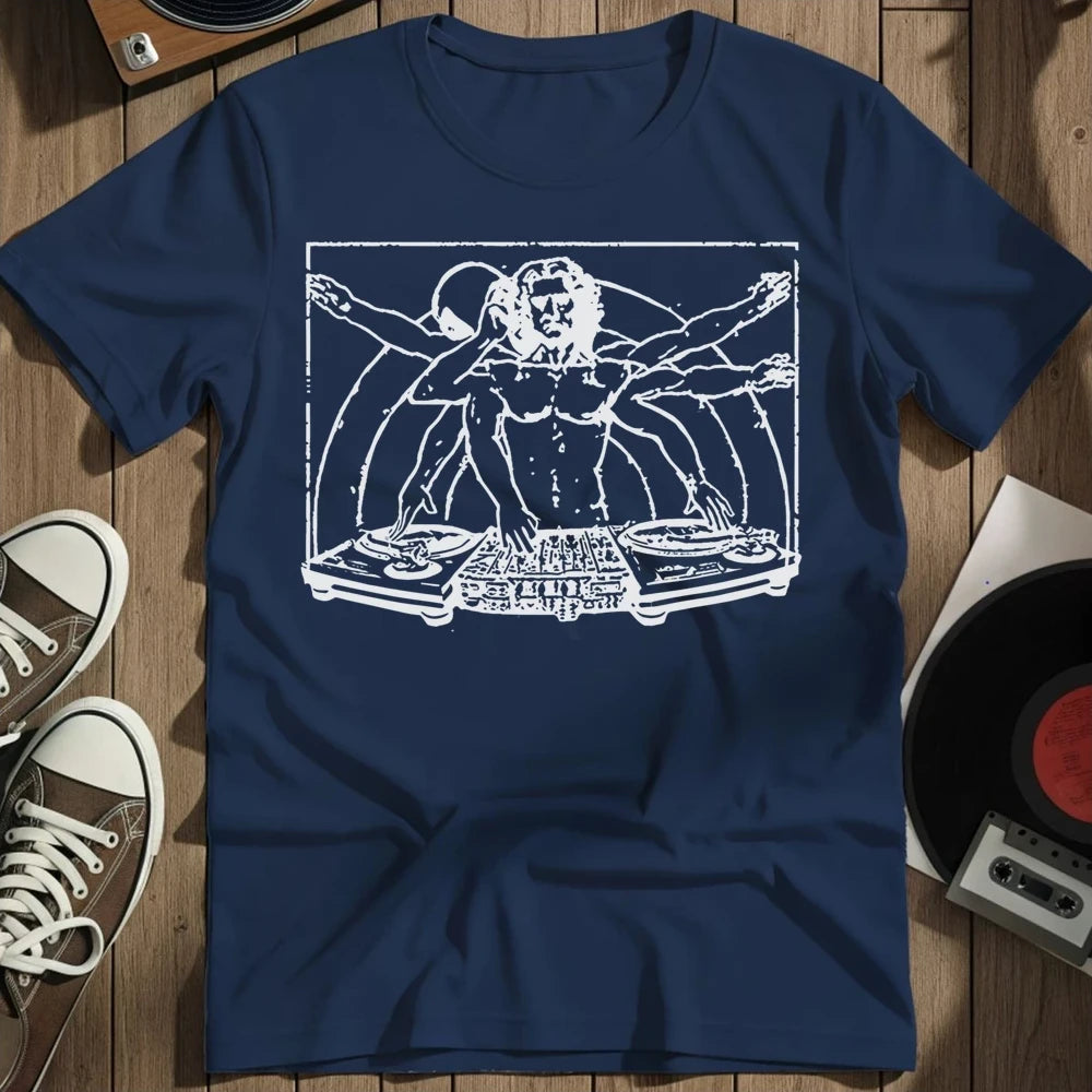 Davinci Dj T-Shirt - Navy