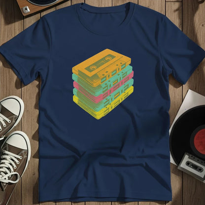 Casettes T-Shirt - Navy