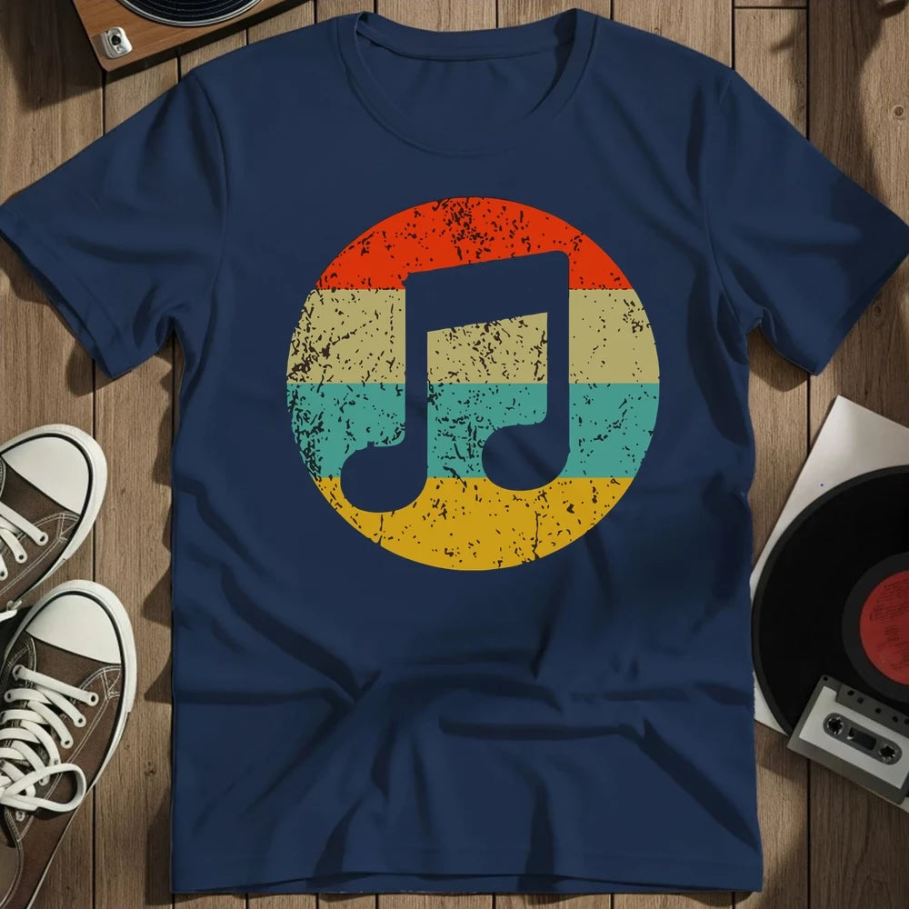 Distressed T-Shirt - Navy