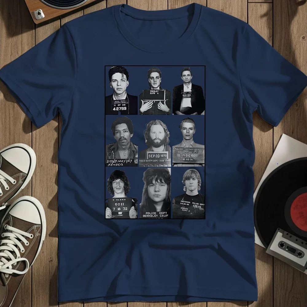 Famous Mugshot T-Shirt - Navy