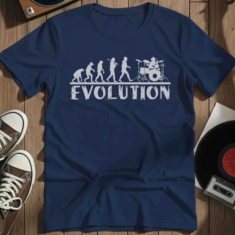 Drummer Evolution T-Shirt - Navy