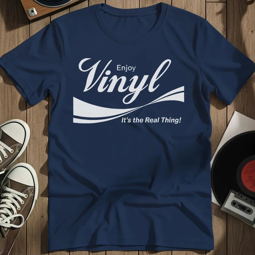 Vinyl Coke T-Shirt - Navy