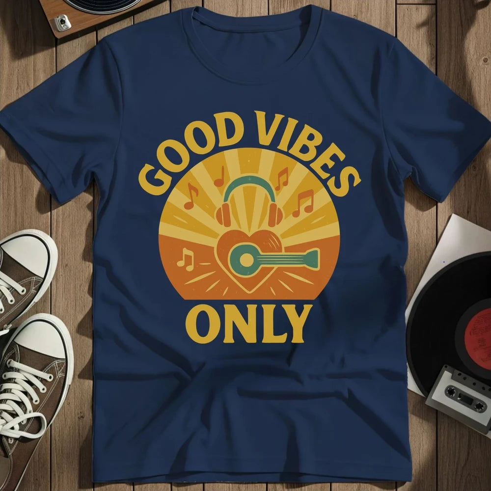 Good Vibes Only T-Shirt - Navy