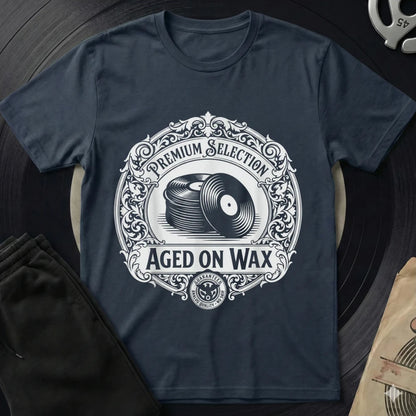 Aged On Wax T-Shirt - Navy