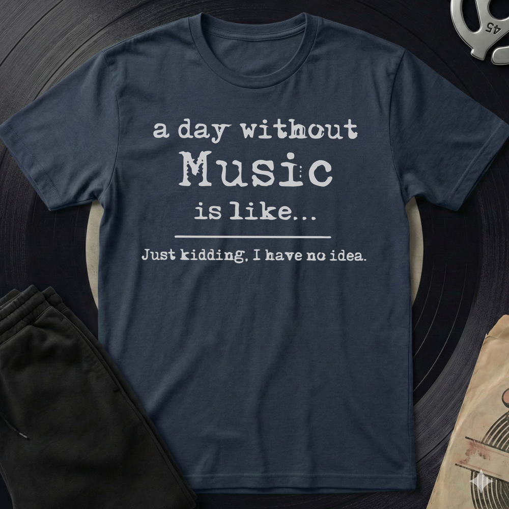 A Day Without T-Shirt - Navy