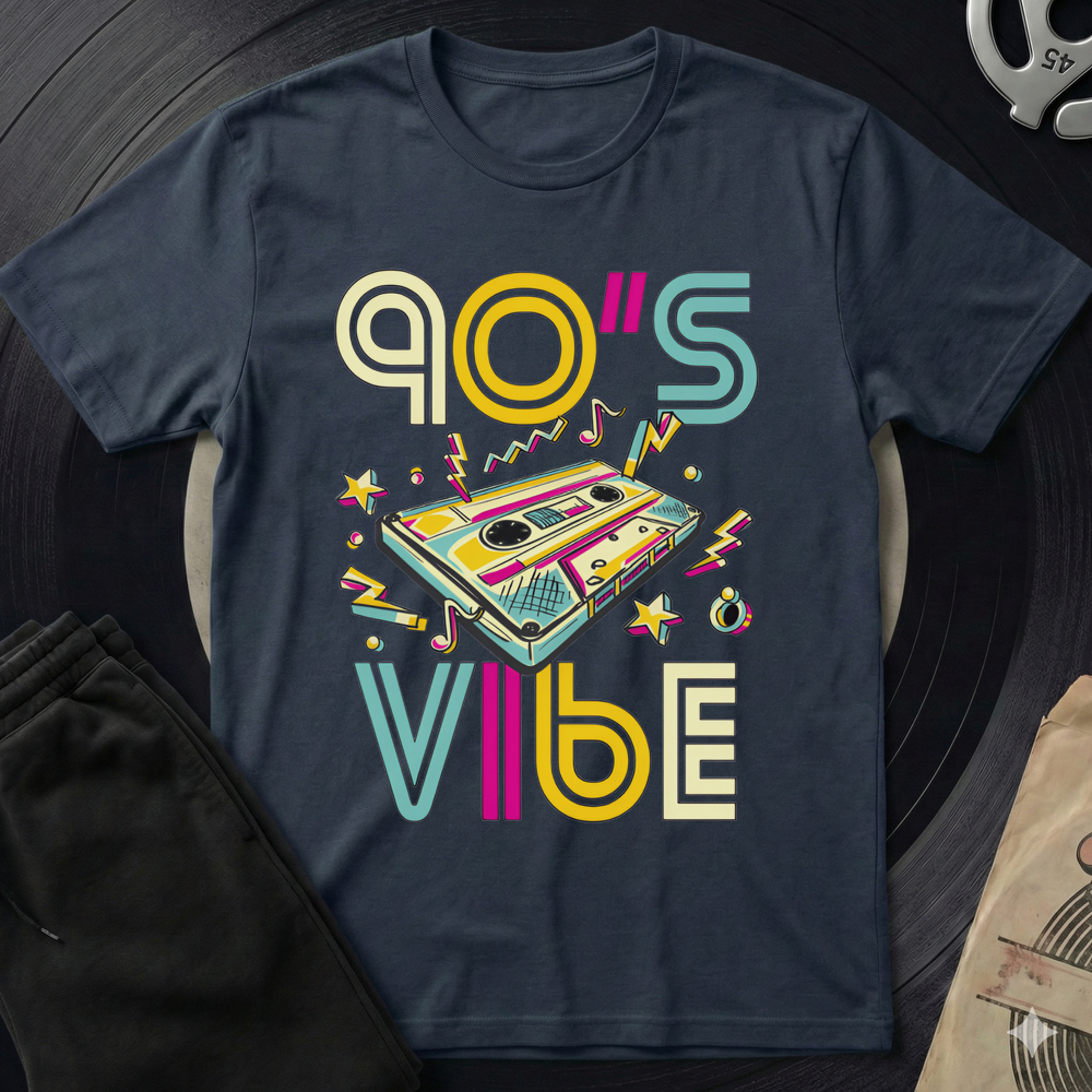 90 S Vibe T-Shirt - Navy