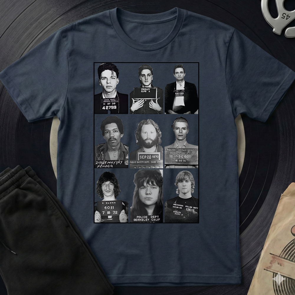 Famous Mugshot T-Shirt - Navy