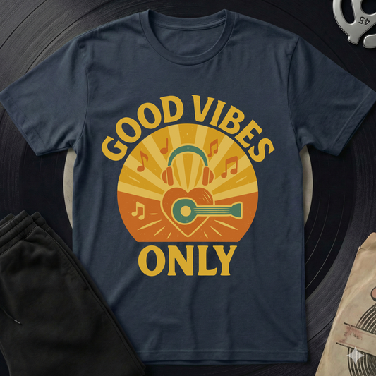 Good Vibes Only T-Shirt - Navy