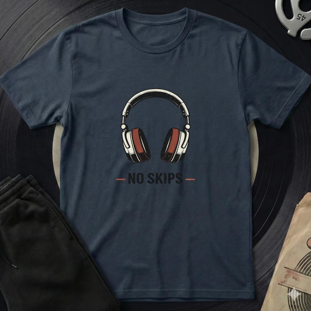 No Skips T-Shirt - Navy
