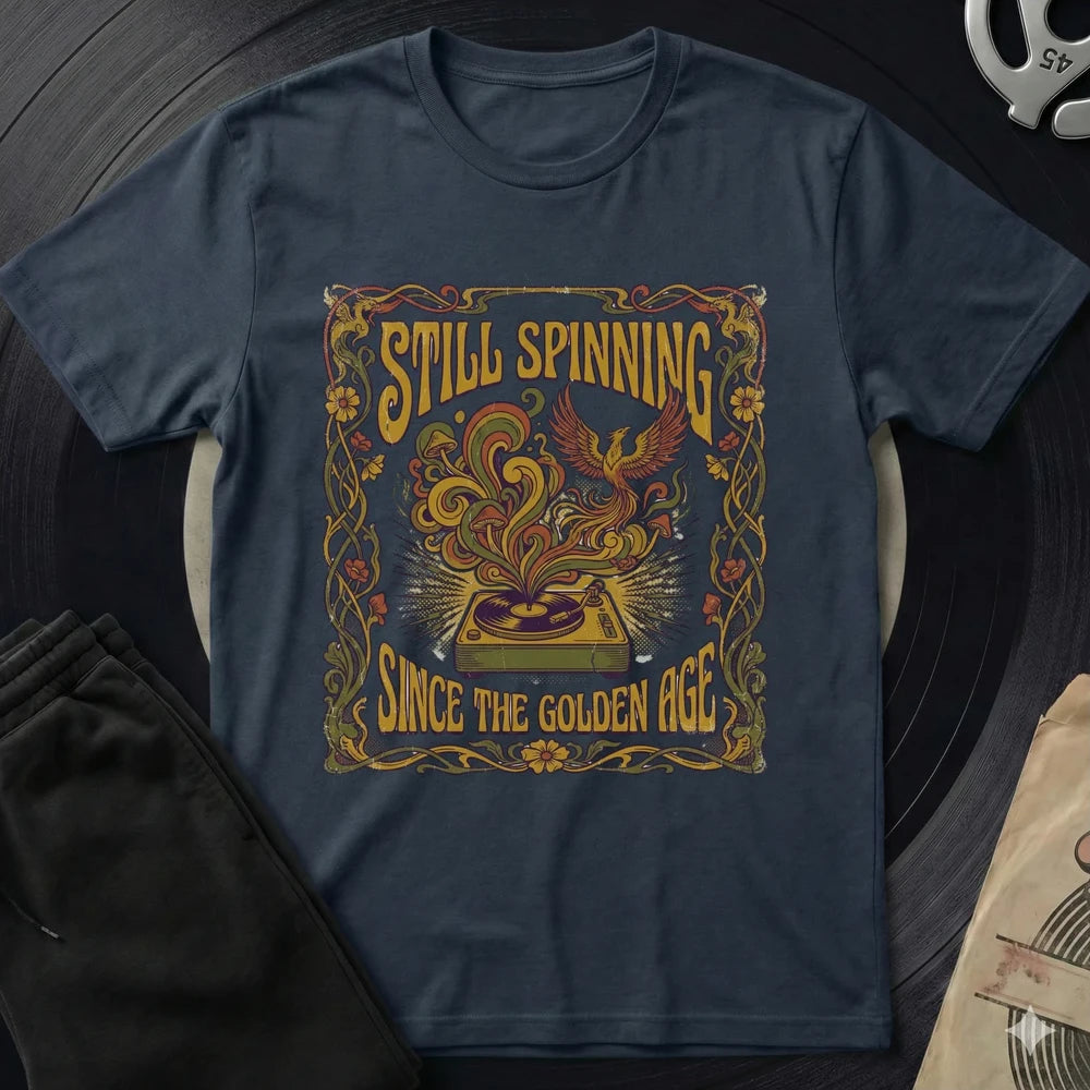 Still Spinning T-Shirt - Navy