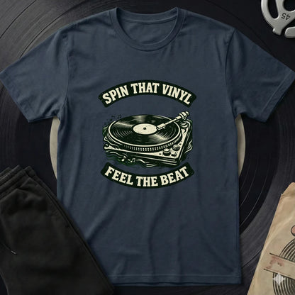 Spin That Vinyl T-Shirt - Navy