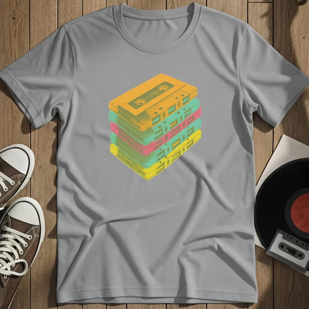 Casettes T-Shirt - Sport Grey