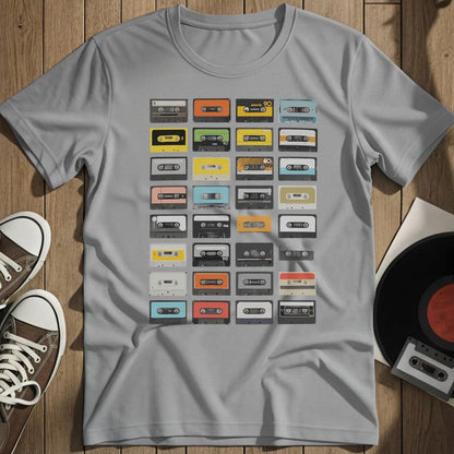 Casettes T-Shirt - Sport Grey