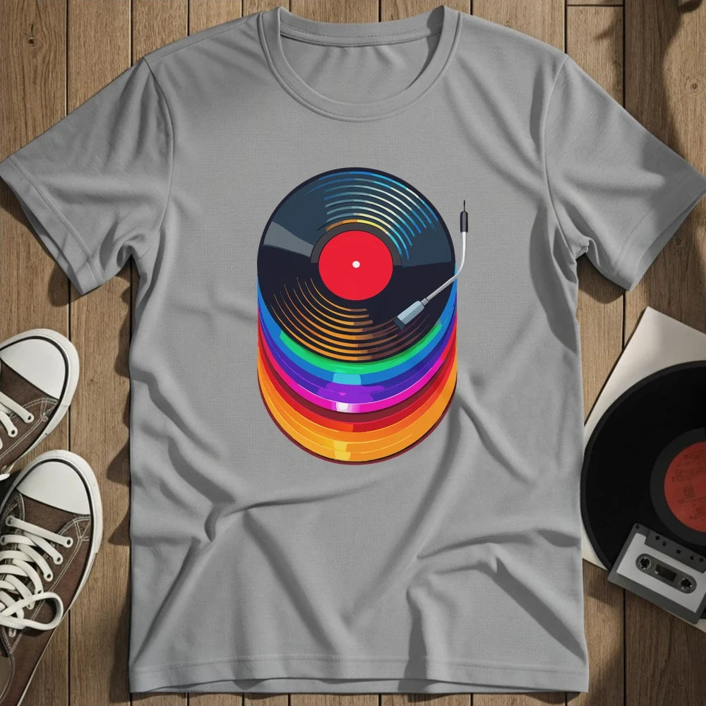 Colorful Vinyl T-Shirt - Sport Grey