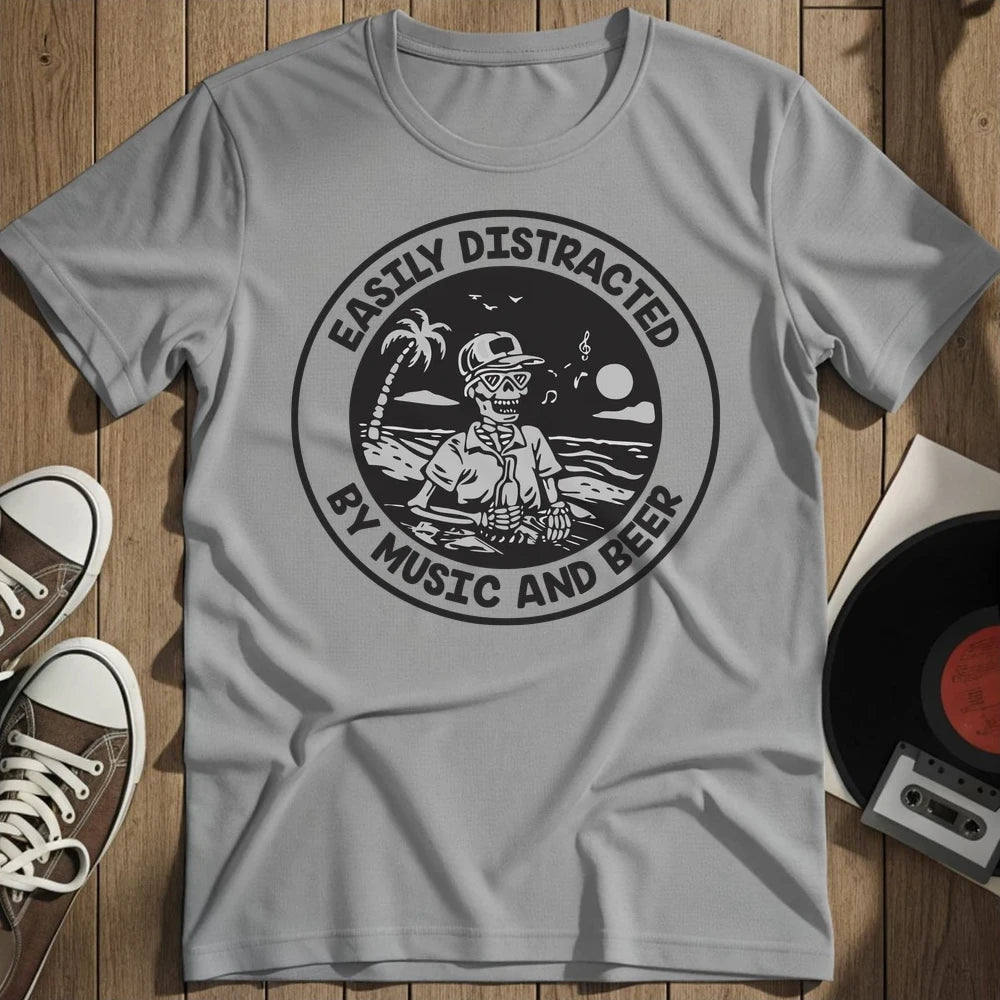 Easily Distracted T-Shirt - Sport Grey