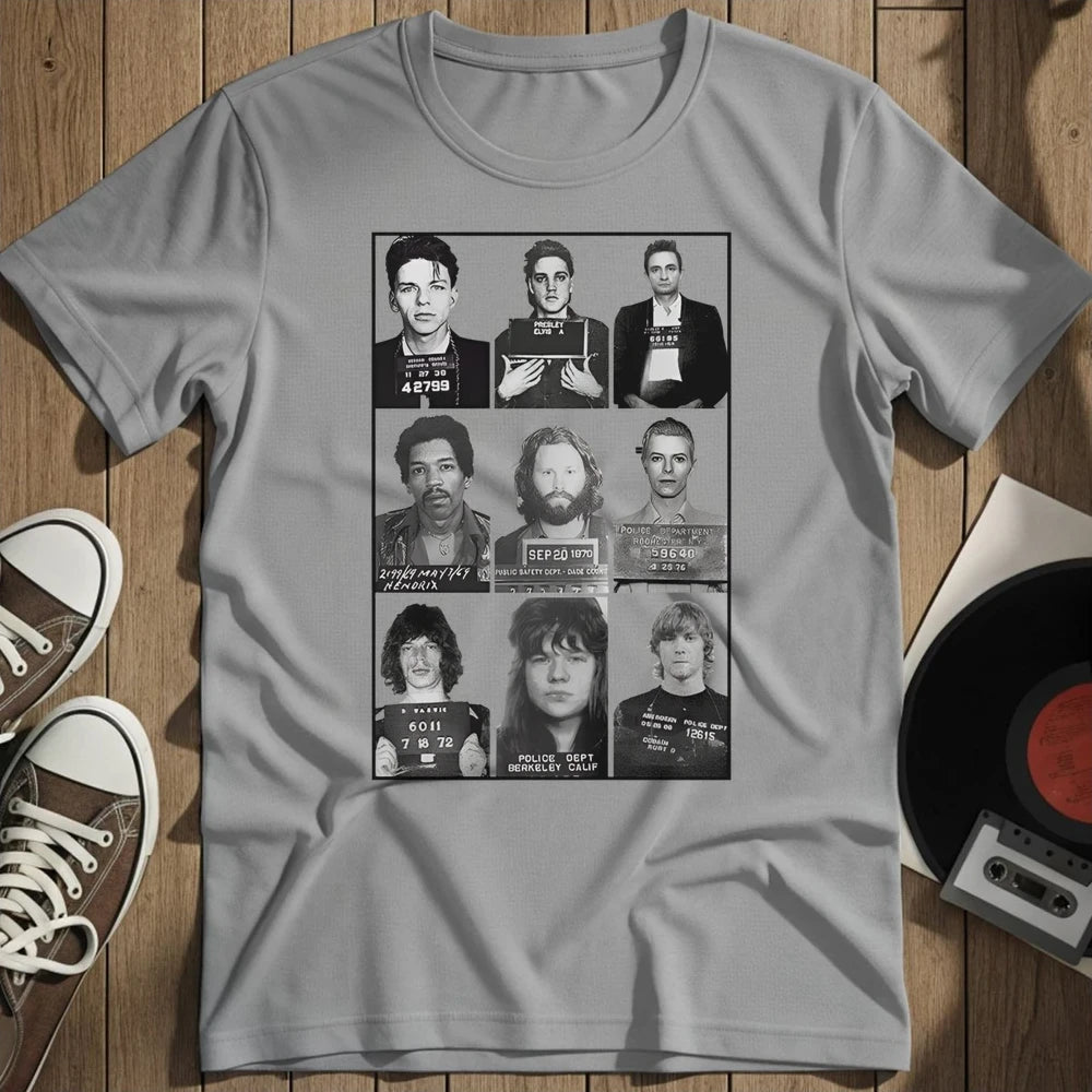 Famous Mugshot T-Shirt - Sport Grey