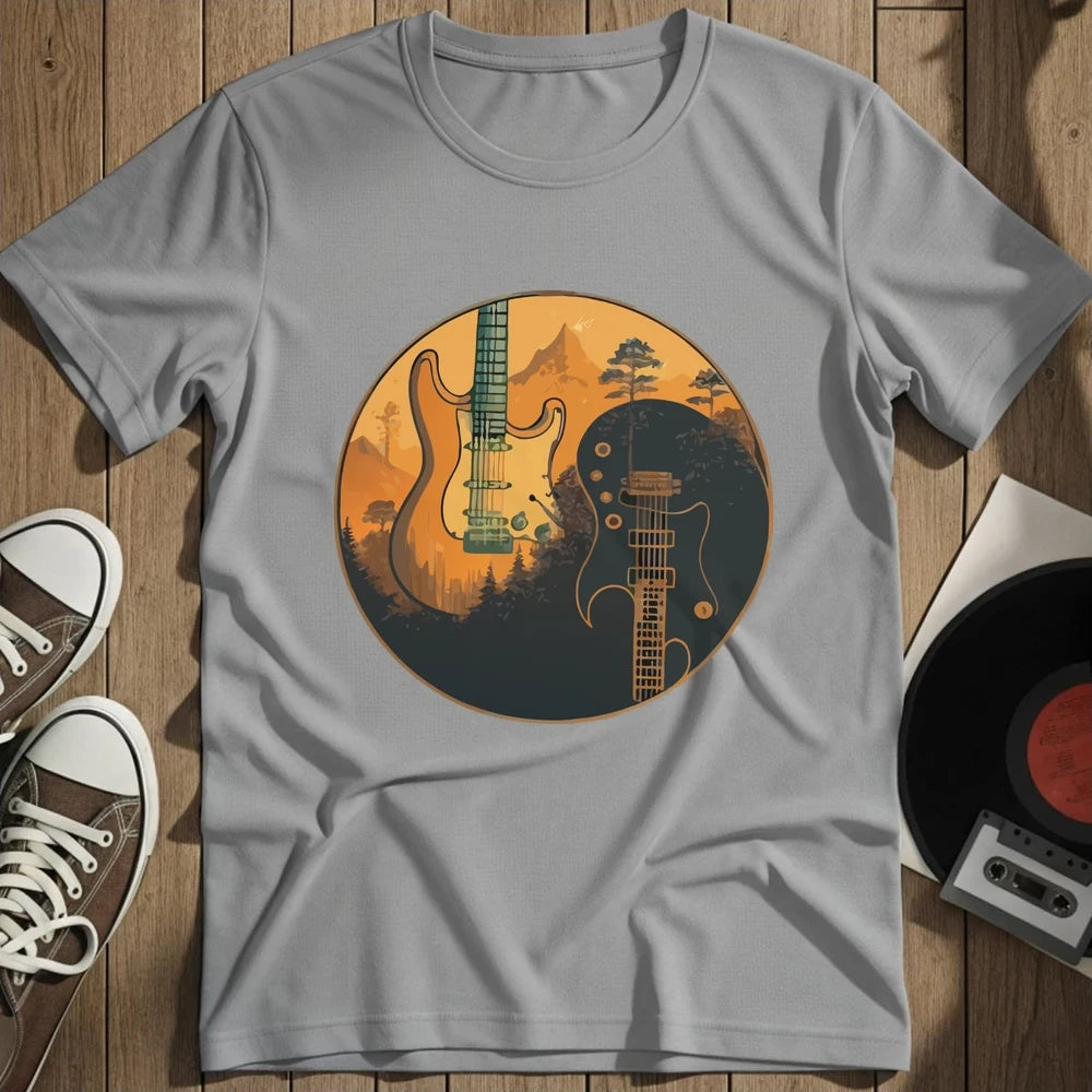 Yin Yang Guitars T-Shirt - Sport Grey