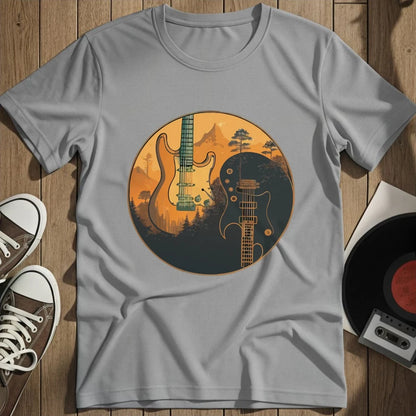 Yin Yang Guitars T-Shirt - Sport Grey