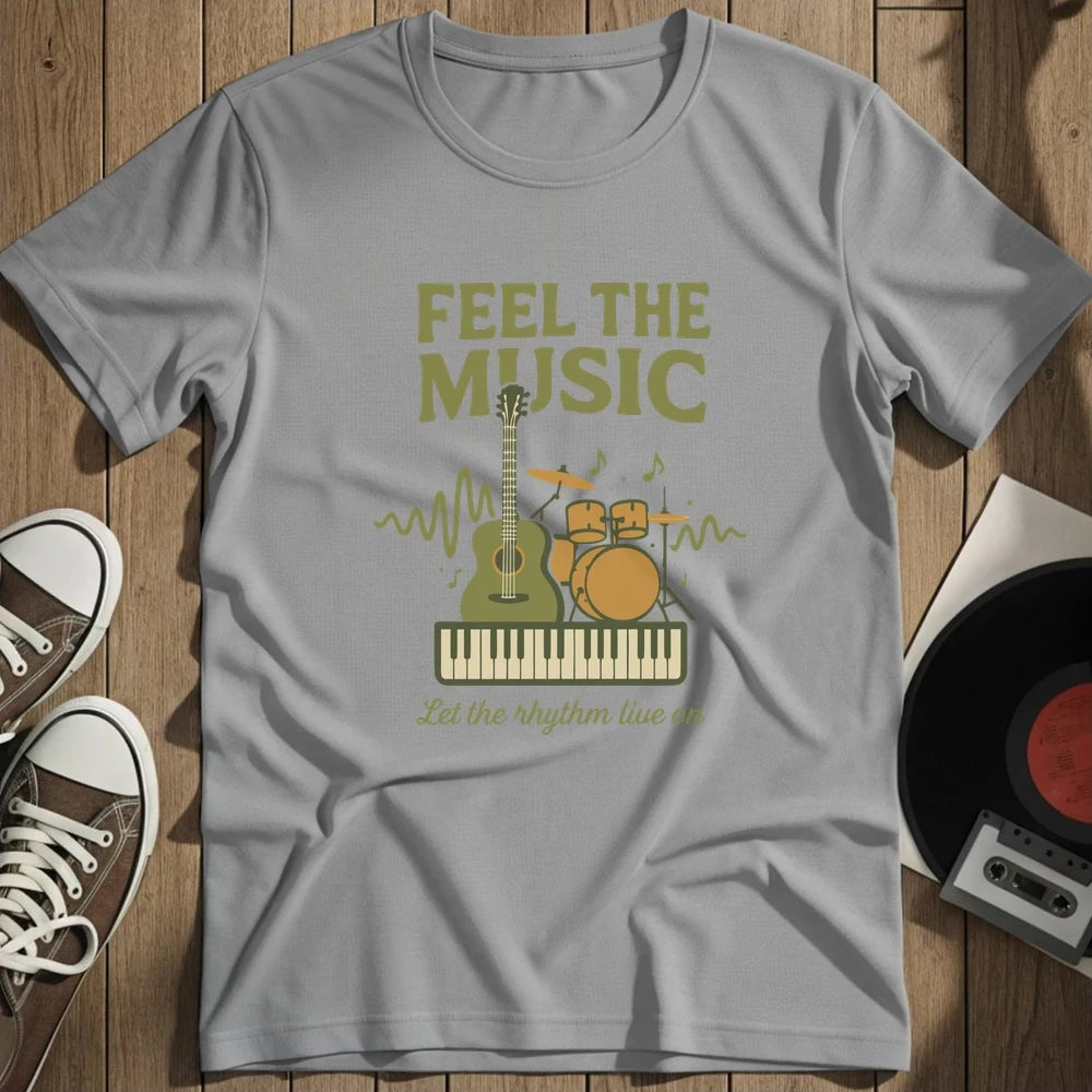 Feel The Music T-Shirt - Sport Grey