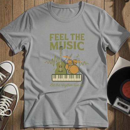 Feel The Music T-Shirt - Sport Grey